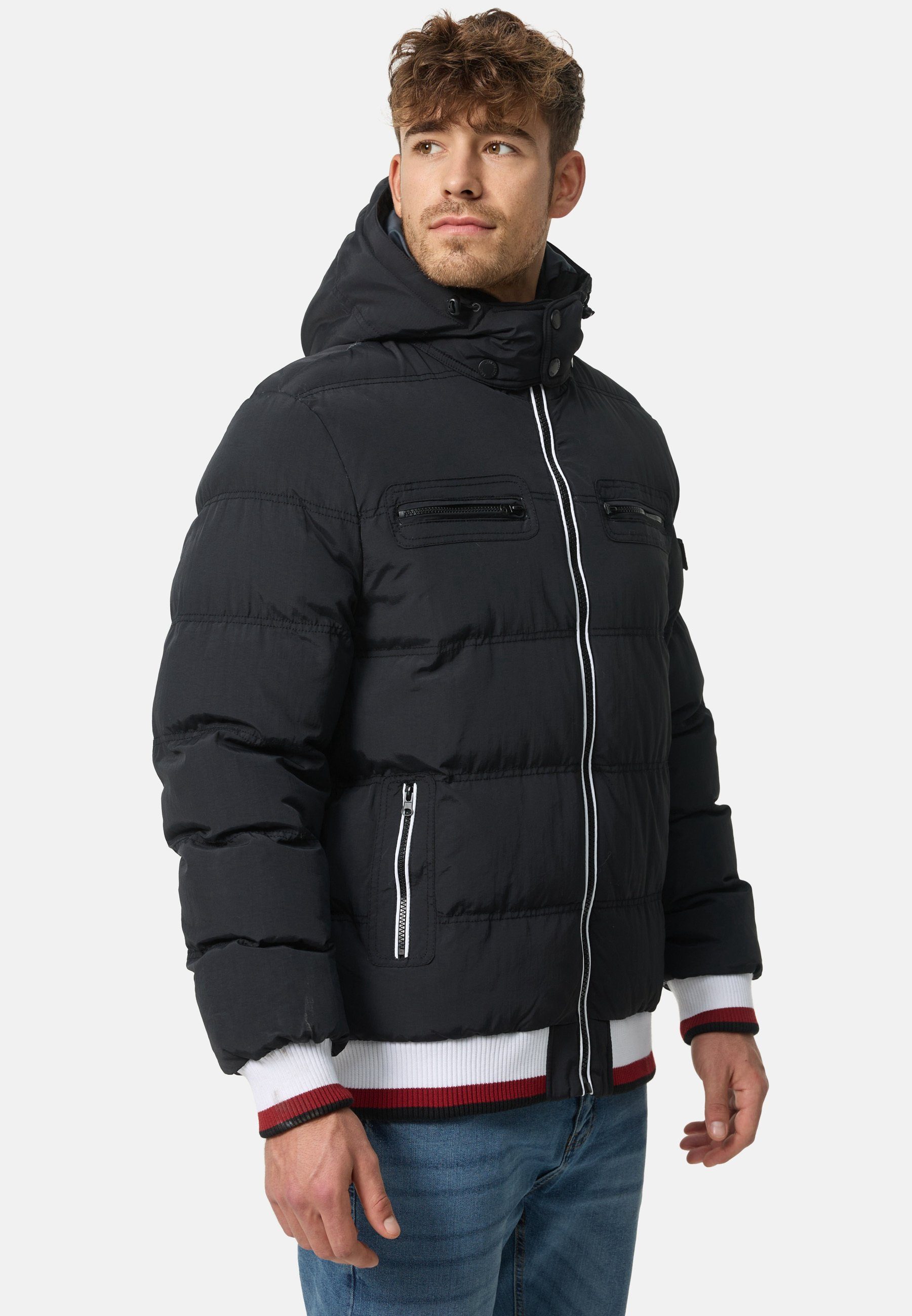 Marlon mix Steppjacke Indicode Black