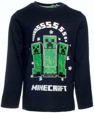 Minecraft Langarmshirt 2x Minecraft Langarm T-Shirts Sweatshirts Kinder Zocker Gamer