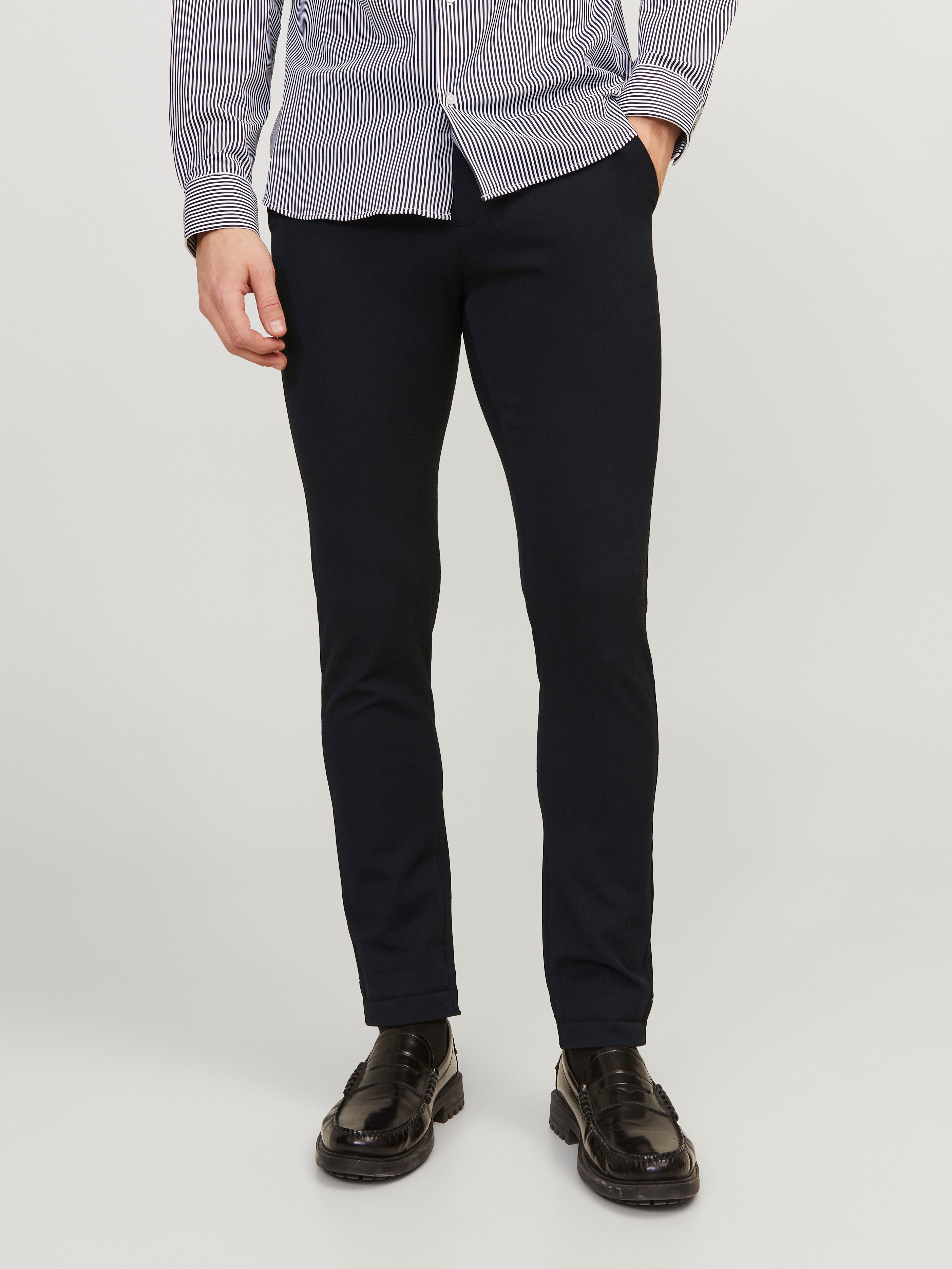 Jack & Jones Chinos JPSTMARCO – Chinos mit Stretch für optimale Passform, Slim Fit unifarben, modisch, slim fit, Web