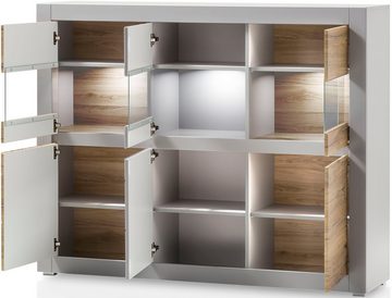 INOSIGN Highboard CASABLANCA, Türen Soft-Close-Funktion, Höhe 132 cm