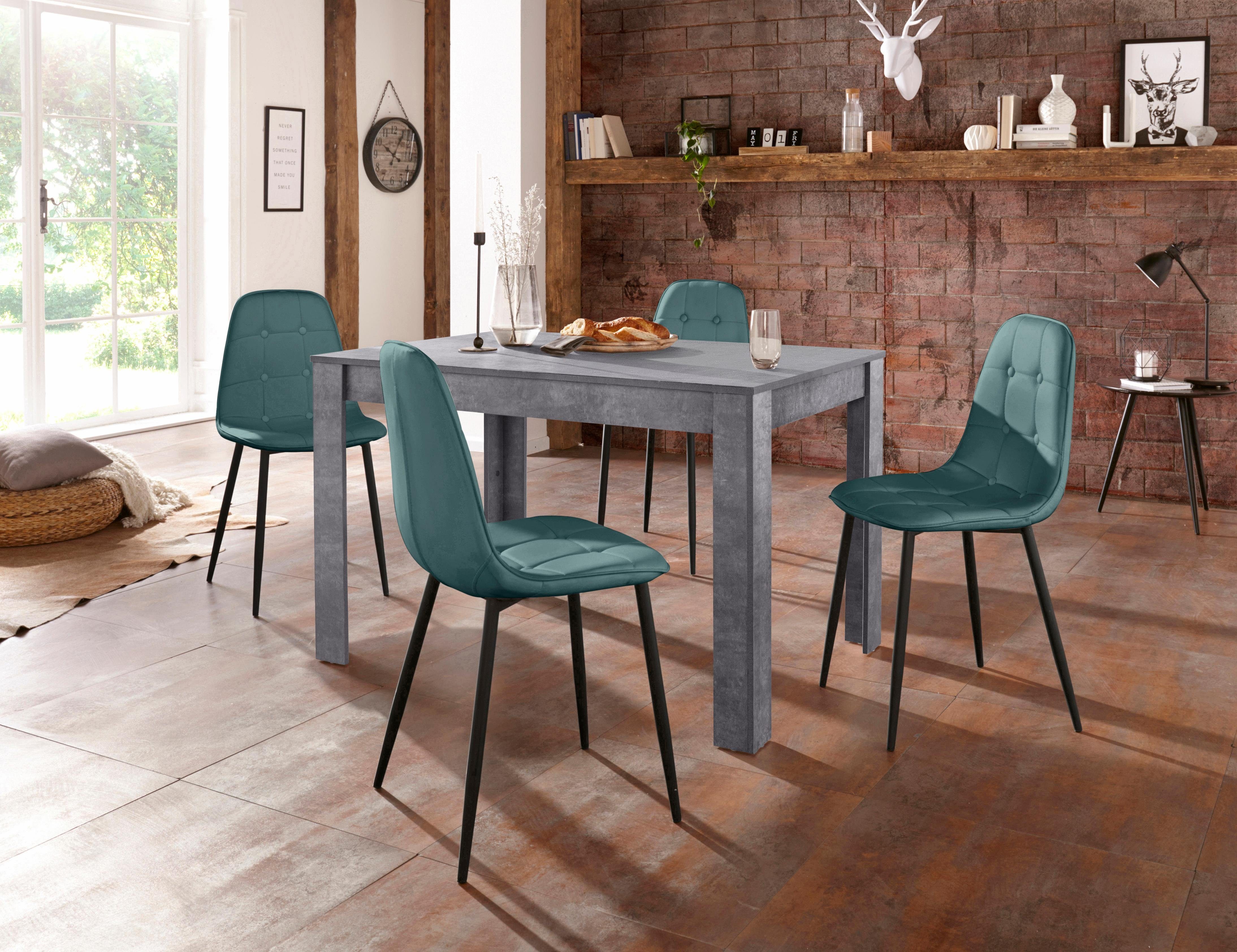 OTTO home Essgruppe, (Set, 5-tlg), mit Esstisch 120 cm breit