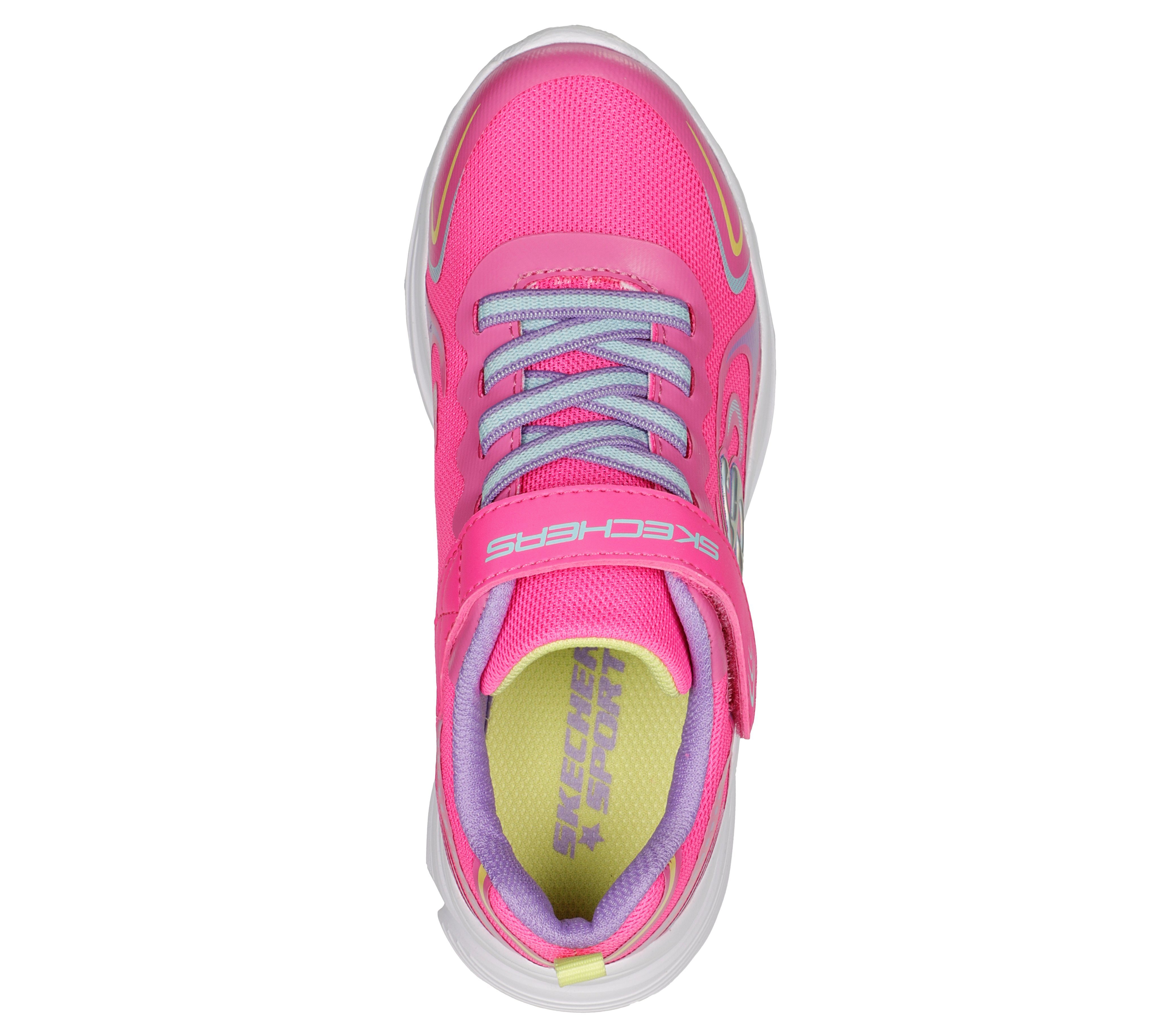 Skechers WAVY LITES EUREKA Gepolsterte Pink Komfort-Innensohle SHINE Sneaker