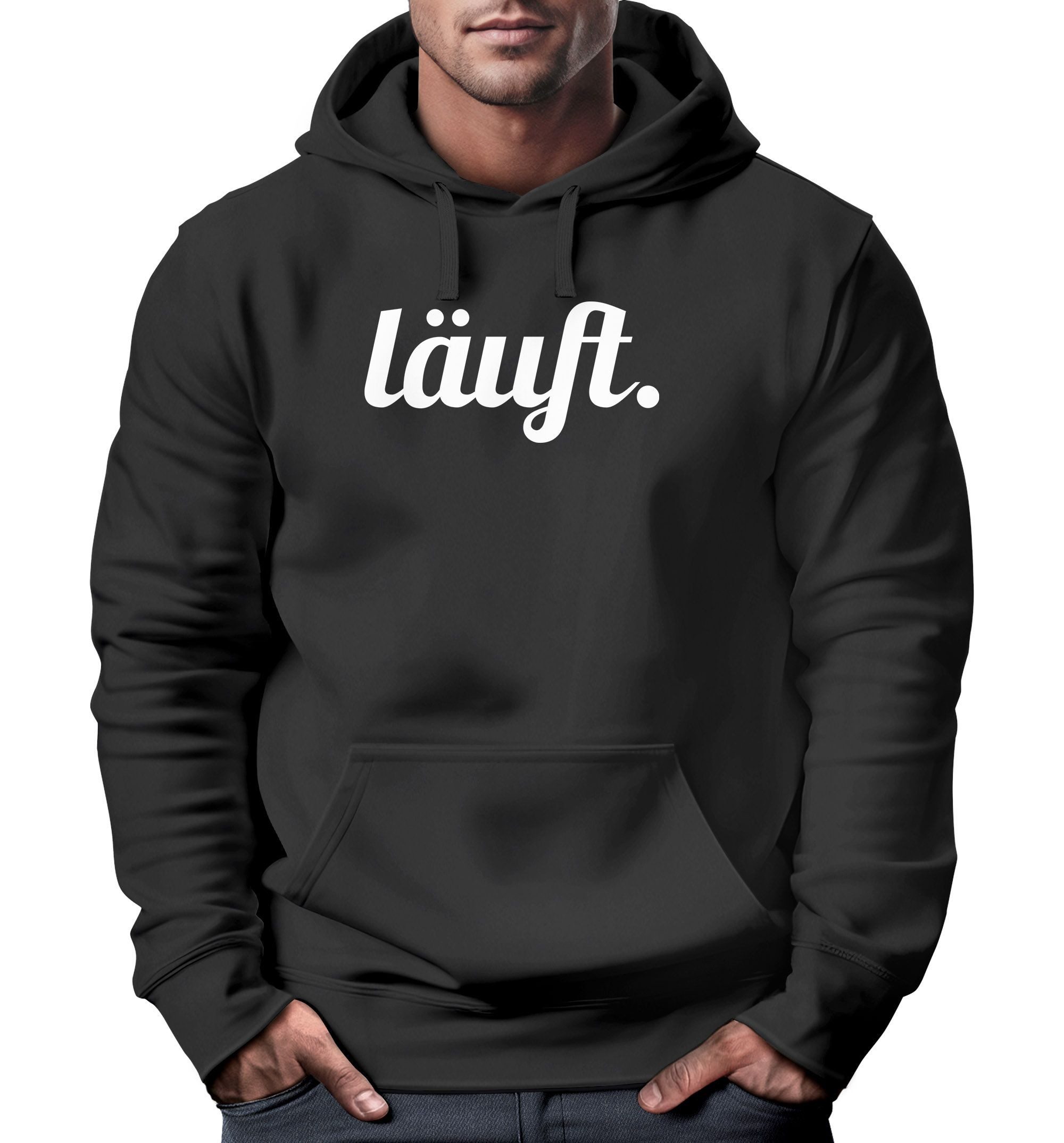 MoonWorks Hoodie Hoodie Herren läuft Sweatshirt Kapuzenpullover Sweater Män günstig online kaufen
