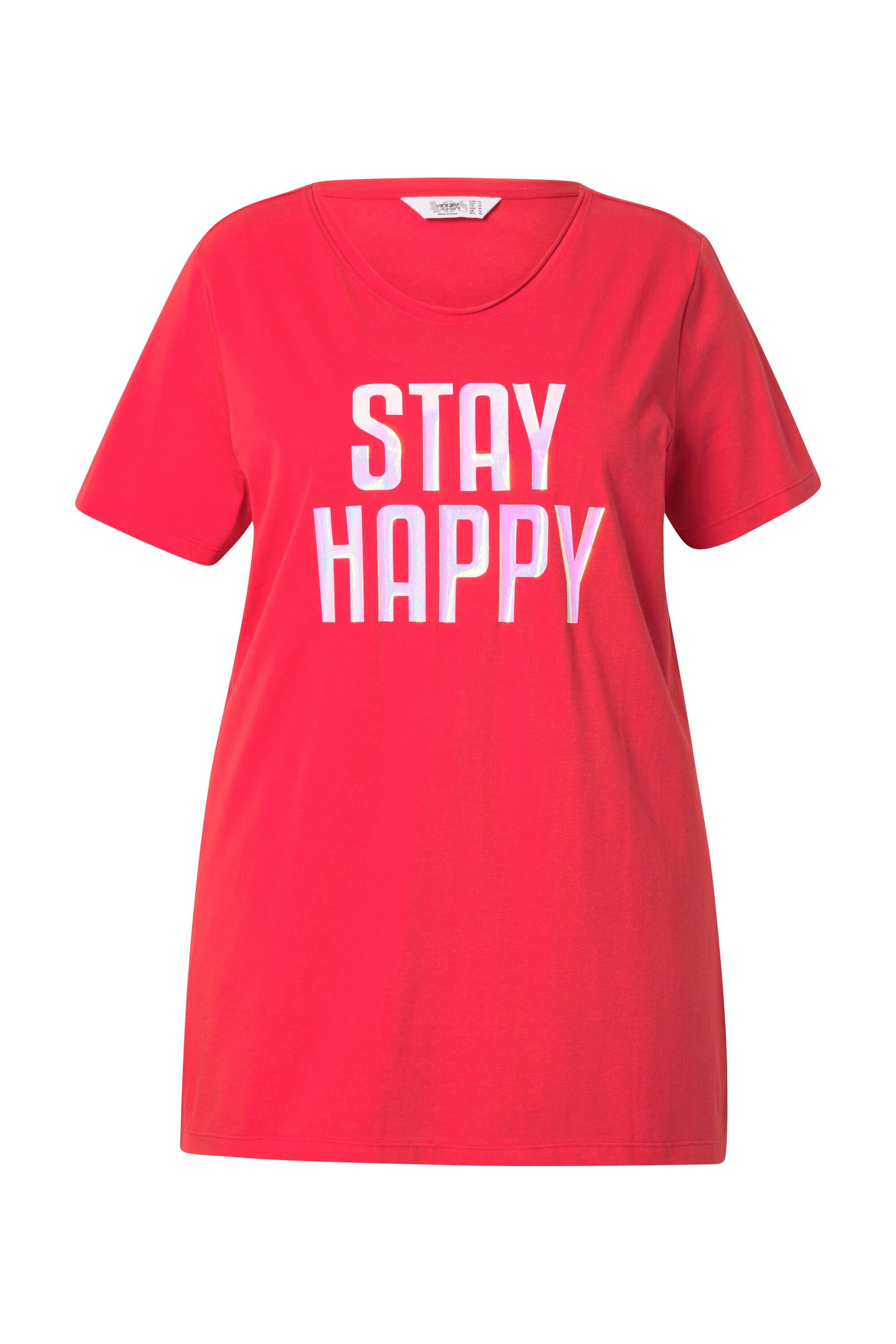 Angel of Style T-Shirt T-Shirt A-Linie HAPPY Schriftzug günstig online kaufen