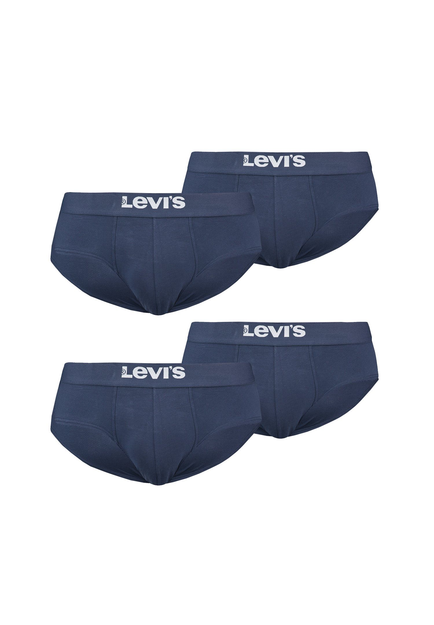 Levi's® Boxershorts MEN SOLID BASIC BRIEF ORGANIC CO 4er Pack (Set, 4-St., 4er-Pack) Navy | Boxershorts