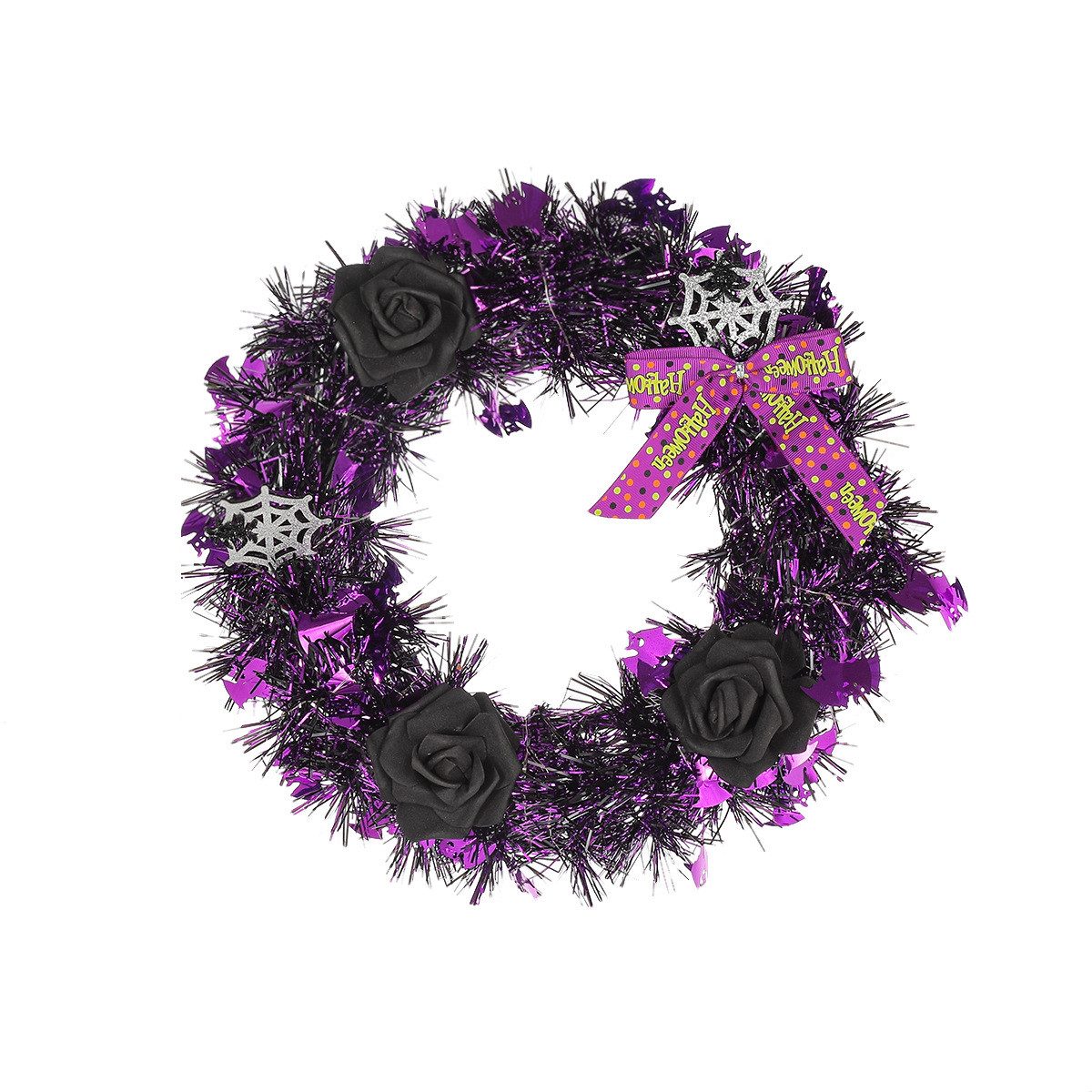 Kunstkranz Halloween Gothic Totenkopf Rosenkranz, Halloween günstig online kaufen