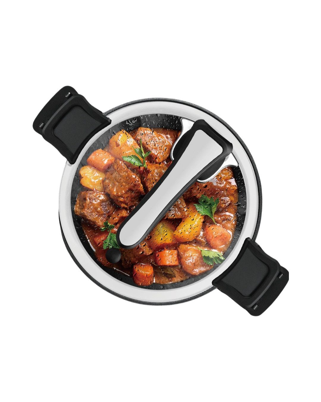 kochmaster Schnellkochtopf Alfa Schnellkochtopf 5,3 L, (3-tlg)