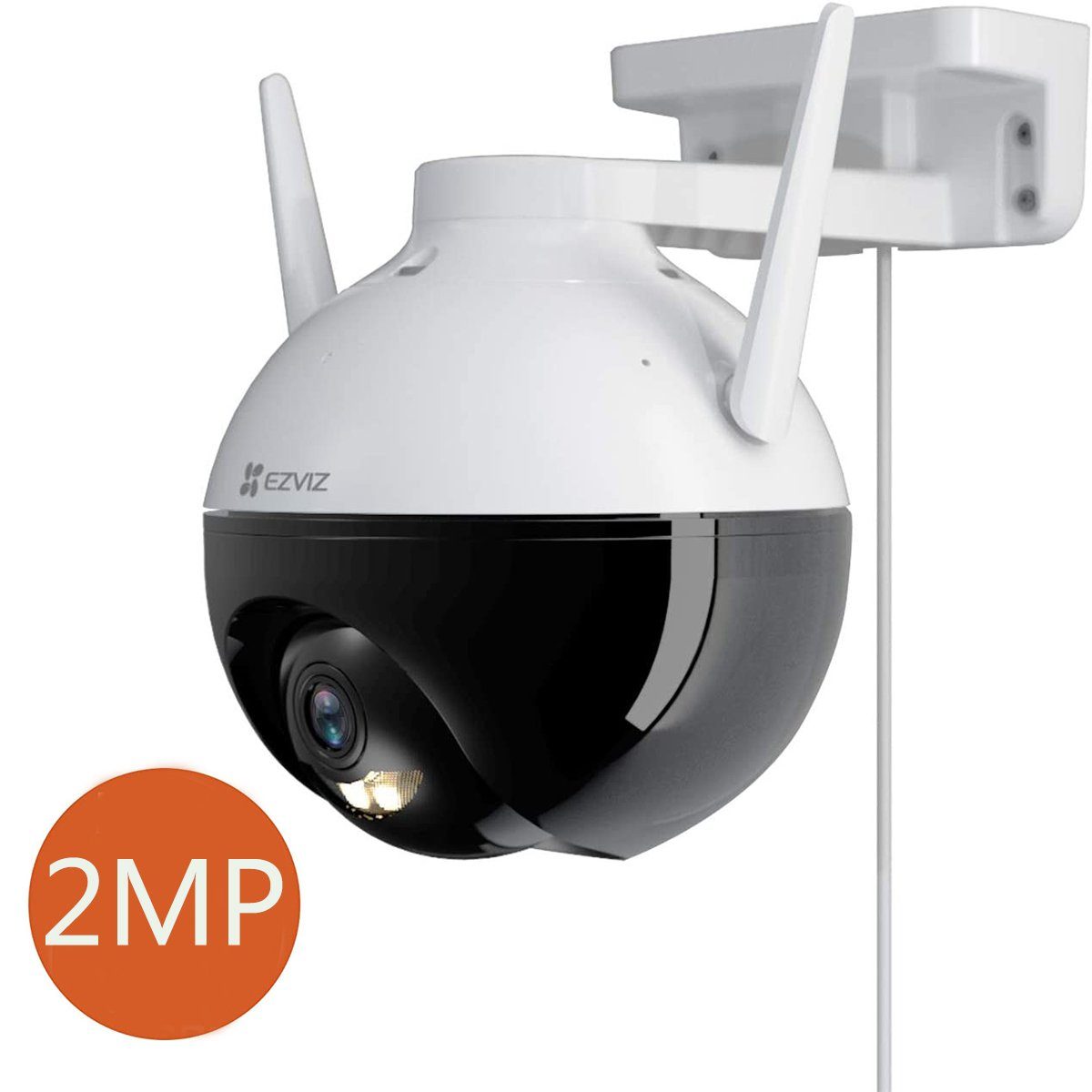EZVIZ 2/4MP Überwachungskamera WLAN IP Kamera mit 30 Meter Farbnachtsicht  Überwachungskamera (KI Personenerkennung, Bewegungserkennung und SD  Kartenslot PT Kamera)