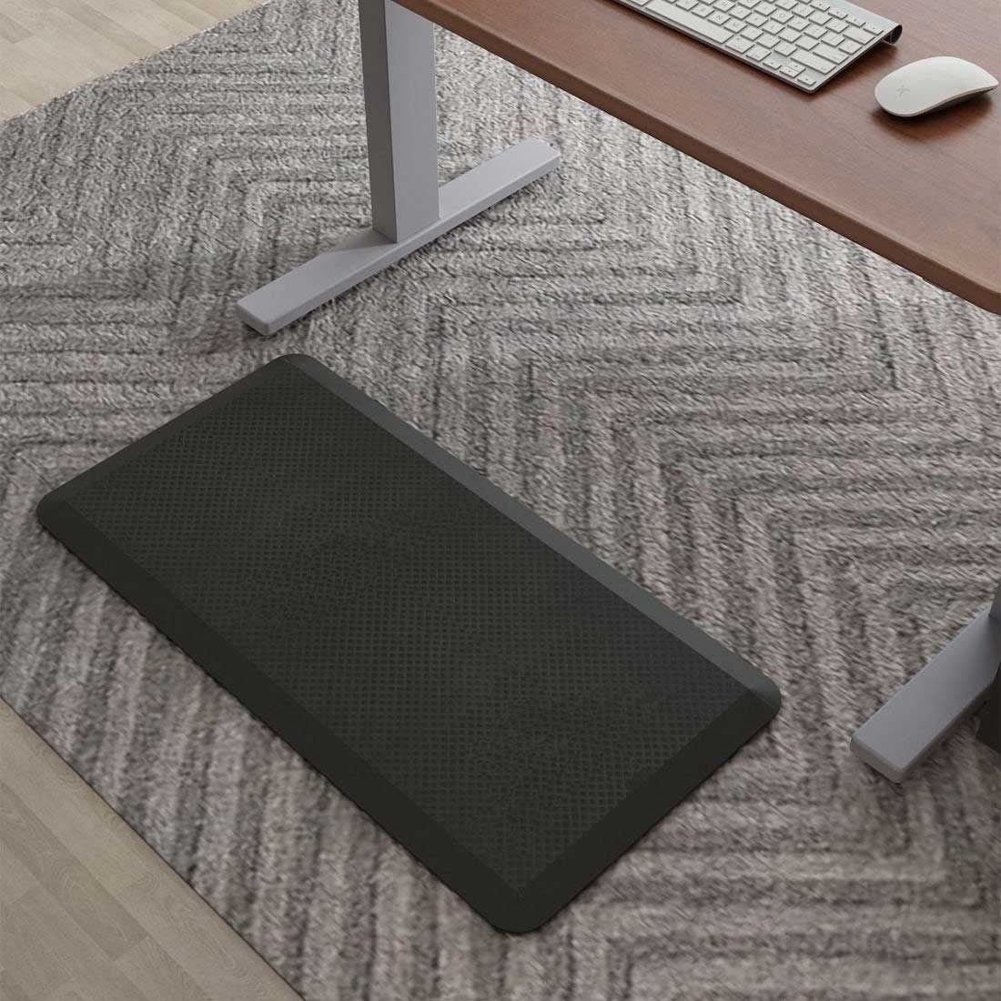 MT1B, FLEXISPOT Bodenmatte gegen Küche, Schreibtisch, Müdigkeit, Bodenmatte komfortabel für Steh-Bodenmatte, Anti-Rutsch-Design, Schwarz