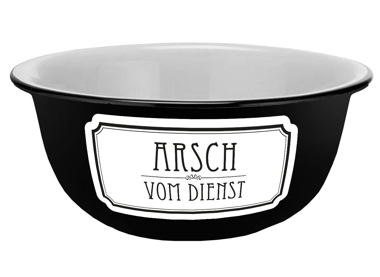 Müslischale Arsch vom Dienst Emaille-Optik