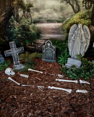Horror-Shop Dekoobjekt Knochen Set 12teilig als Halloween Deko