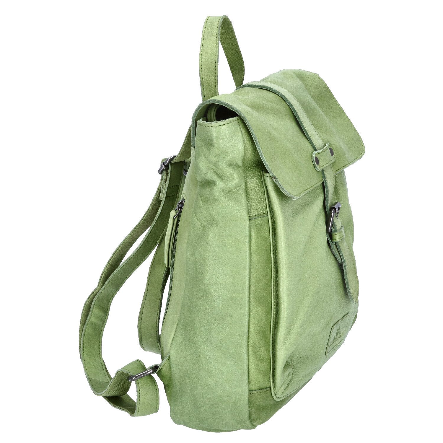 The Skandinavian Brand Freizeitrucksack The Skandinavian Brand Damen Leder Rucksack Green (1-tlg)