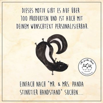 Mr. & Mrs. Panda Trinkflasche Stinktier Handstand - Weiß - Geschenk, Kindertrinkflasche, Kids, Stin, Fröhliche Motive