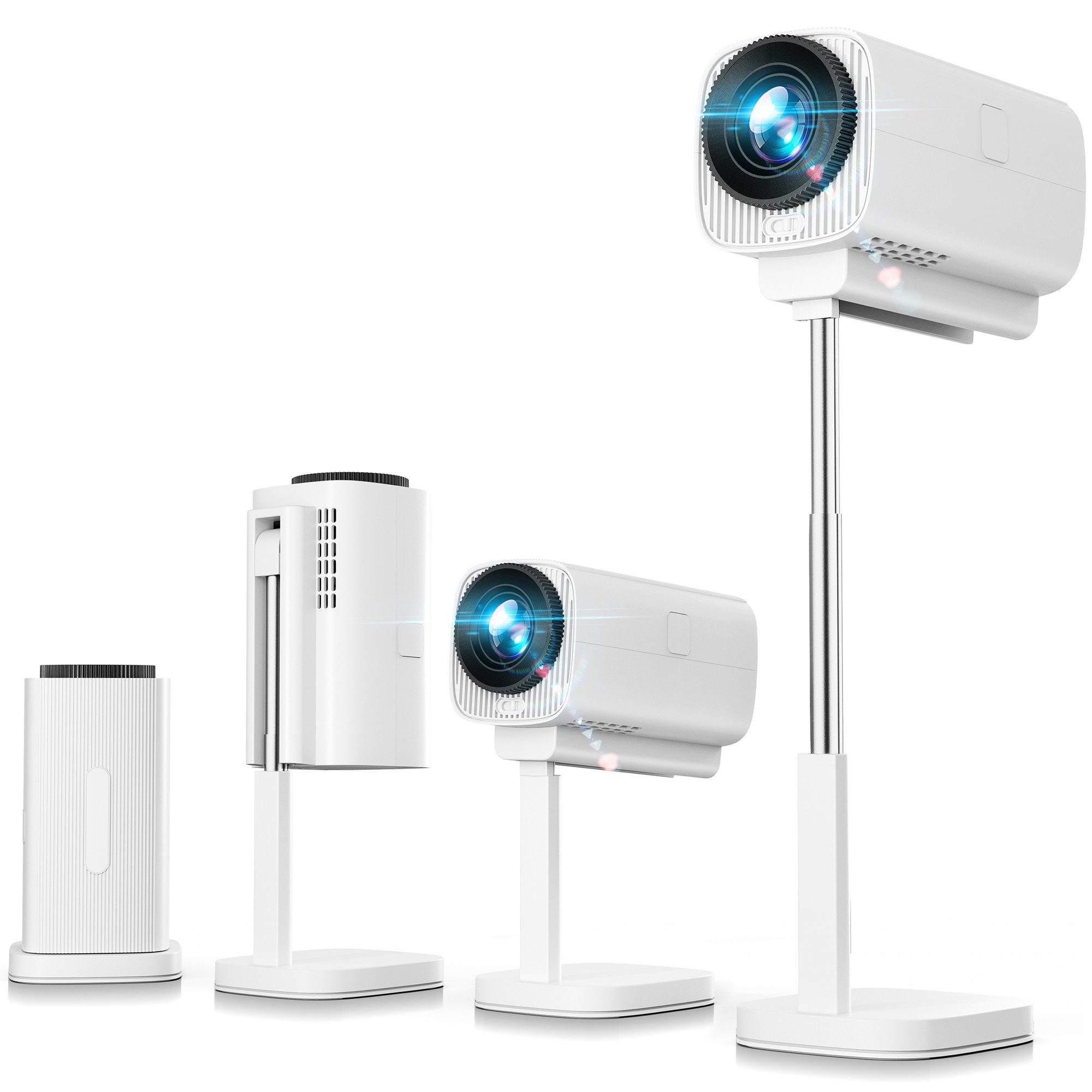 Fyrove Android Beamer WiFi&BT Portabler Projektor Mini Beamer LCD-Beamer (3500 lm, 4k Ultra HD,1500:1, 3840 x 2160, 1920x1080 px, Android 14 OS mit App-Store, Youtube, Netflix, Prime Video etc)