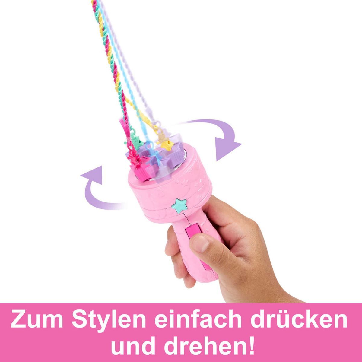 Mattel® Anziehpuppe Mattel HNJ06, Barbie Dreamtopia: Flechtspaß Puppe, Stylingwerkzeug & – Bild 4 von 5