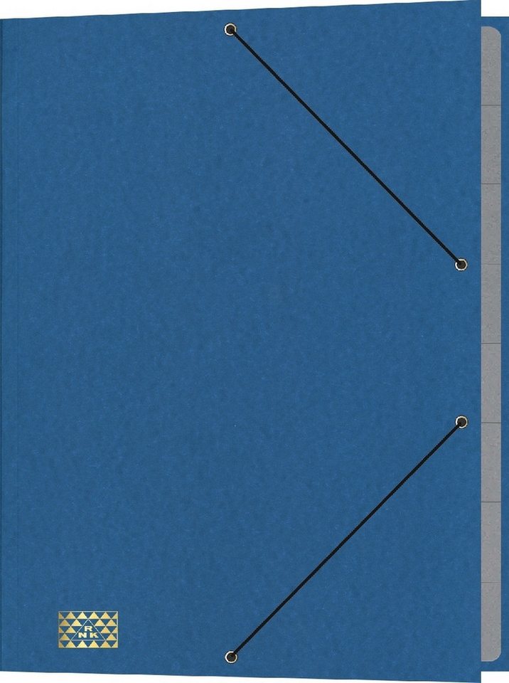RNKVERLAG 45335 Map – DIN A3, 310x440 Mm – Met Elastische Sluiting – Stevig Karton, Milieuvriendelijk En Recyclebaar – Ideaal Voor Documenten En Tekeningen – 1 Stuks (blauw)