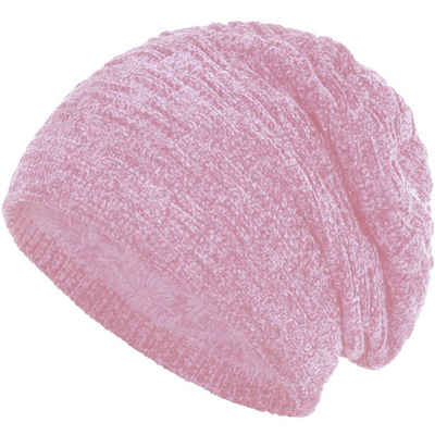 compagno Strickmütze (1-St) Warm gefütterte Wintermütze Strickmütze Beanie Damen und Herren