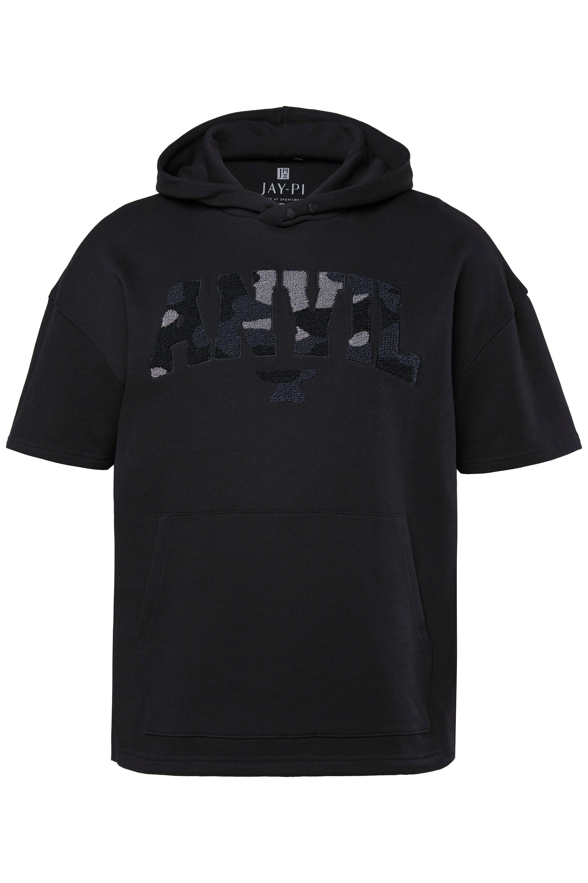 Sweatshirt Hoodie Bauchfit Fitness Halbarm Print bis 7 XL