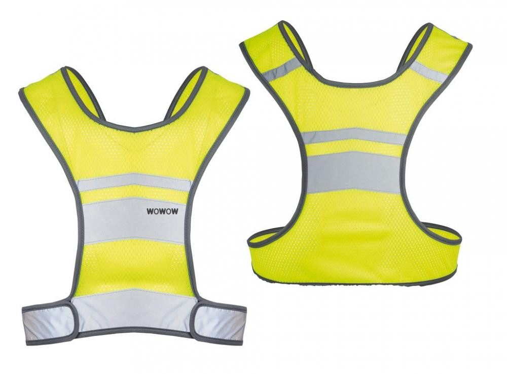 WOWOW Fahrradreflektor Sicherheitsweste Wowow Nova gelb mit reflekt., Gr. XL