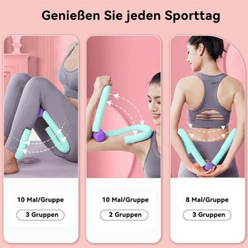 Cbei Multitrainer Oberschenkeltrainer Multitrainer Beckenbodentrainer Armtrainer grün, (stark und langlebig und verformt sich nicht leicht, Beintrainer mit S-förmiges Design), Beckenbodenmuskeltraining, Beinschlanker, Bein-Yoga-Fitness