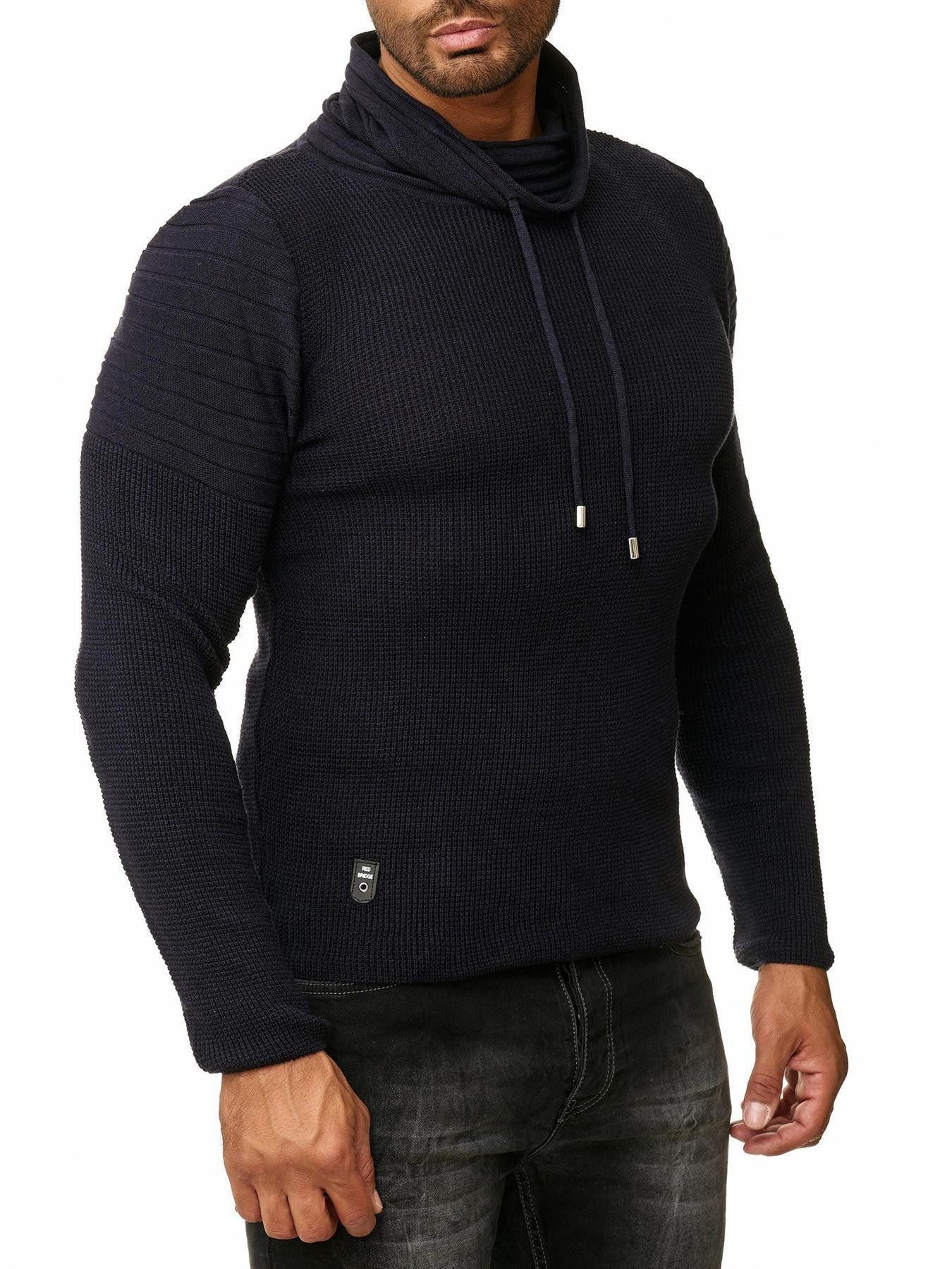 RedBridge Strickpullover Herren Strickpullover Rollkragen