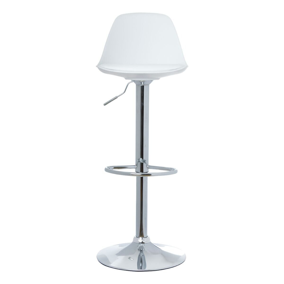 PAPERFLOW Barhocker Bobba (2 St., 2er-Set), Tresenhocker mit Sitzkissen aus Kunstleder, höhenverstellbar 59-71 cm