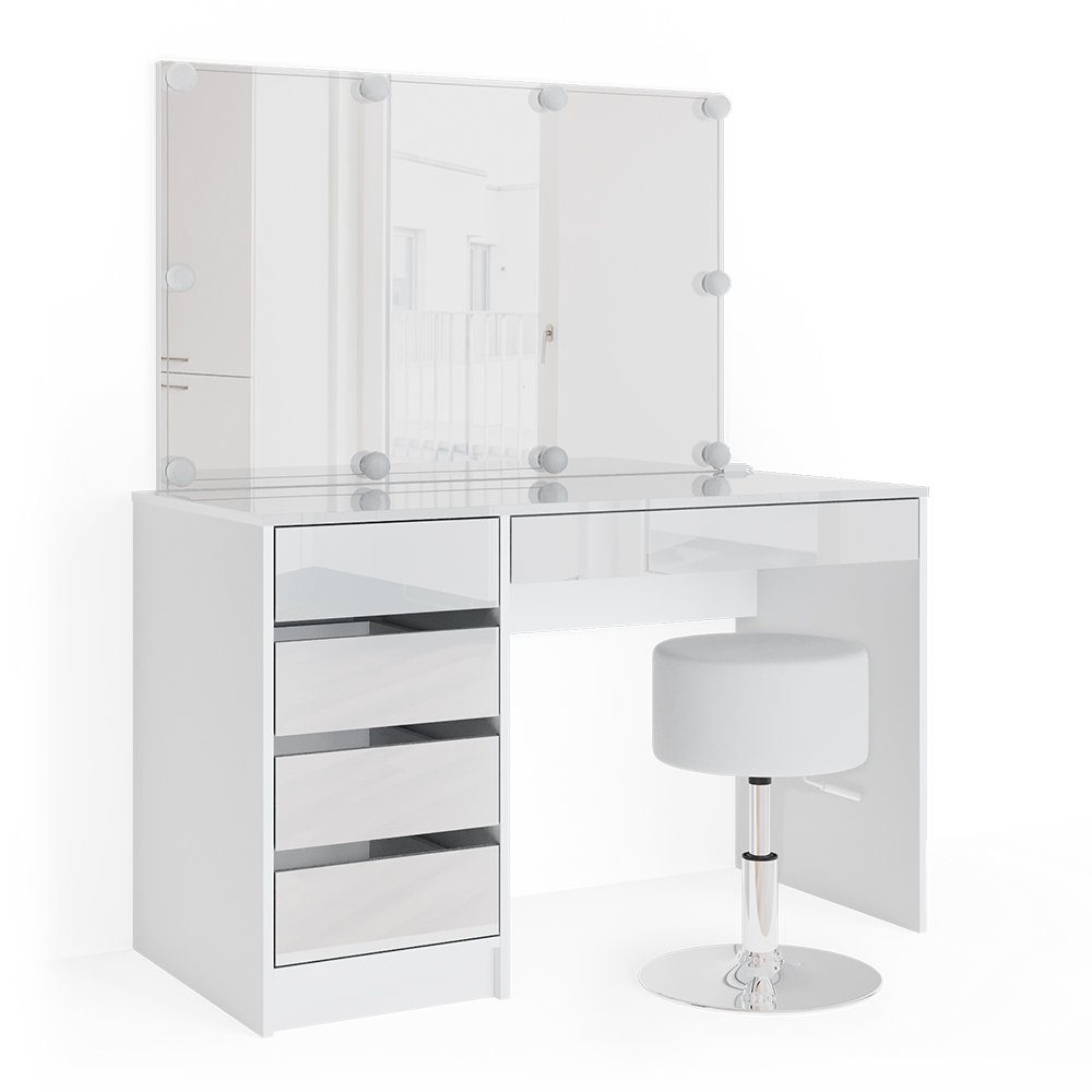 Vicco Schminktisch Sherry, Weiß, 120 cm günstig online kaufen