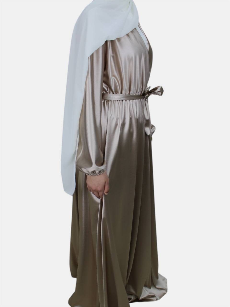Aymasal Abendkleid langärmliges Maxikleid Damen Abaya günstig online kaufen