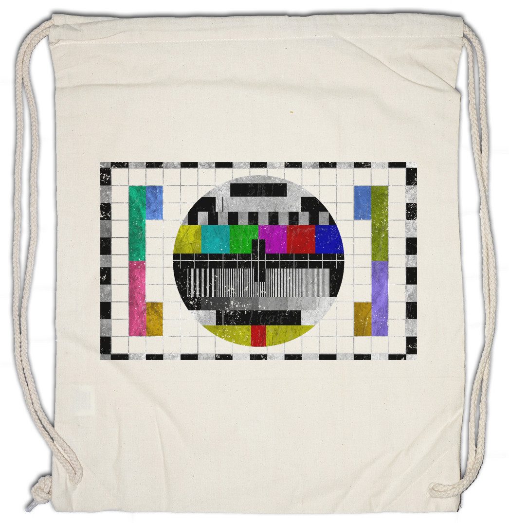 Turnbeutel Test Picture Vintage III Turnbeutel Testbild Retro Big Geek Triangle