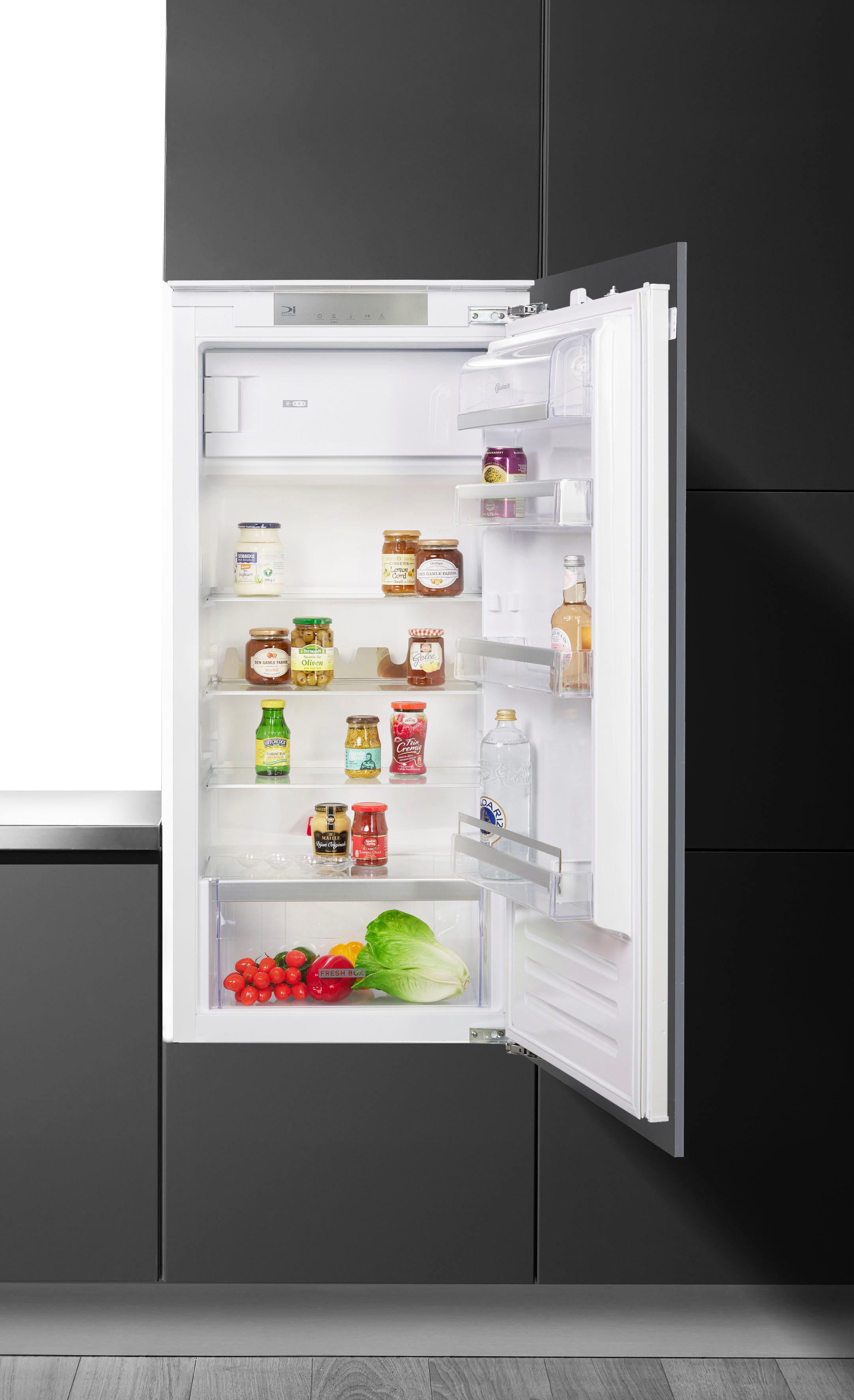 BAUKNECHT Einbaukühlschrank BKSI 12GF2D, 122 cm hoch, 55,7 cm breit, mit Gefrierfach