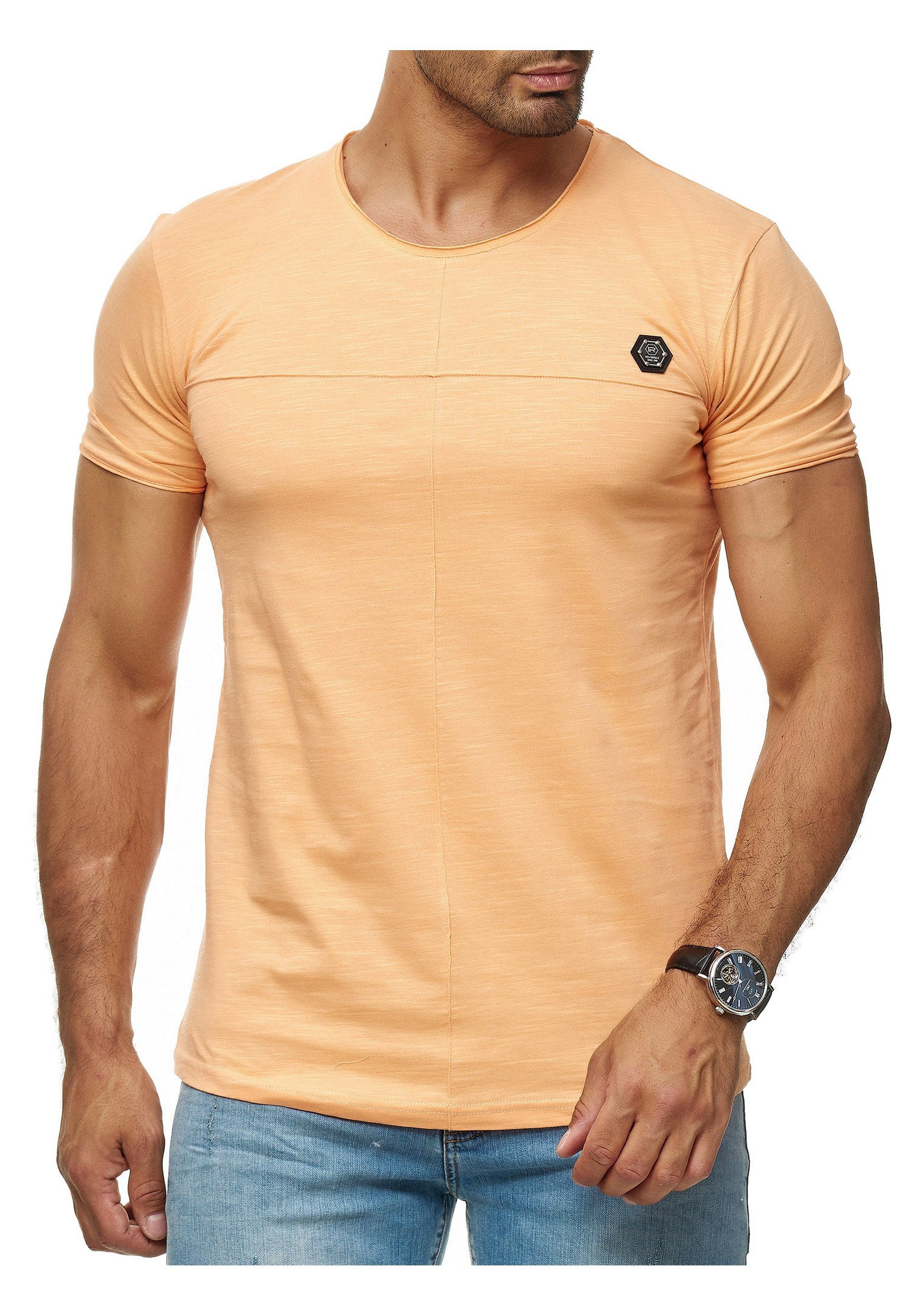 RedBridge T-Shirt Raleigh Basic mit Brandlogo orange