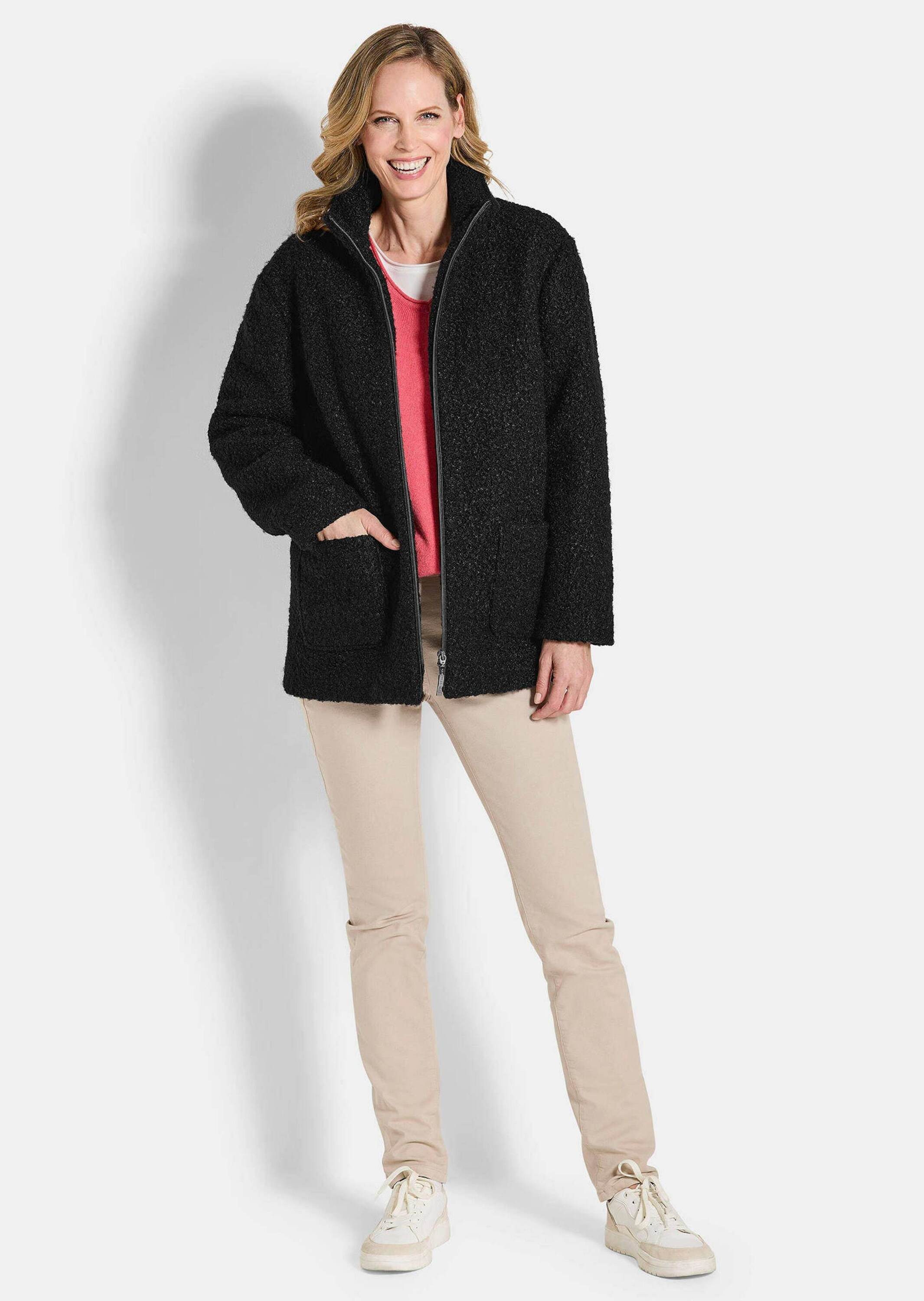 GOLDNER Allwetterjacke Stilvolle Kurzjacke mit Stehkragen Herbstjacke mit 2 günstig online kaufen