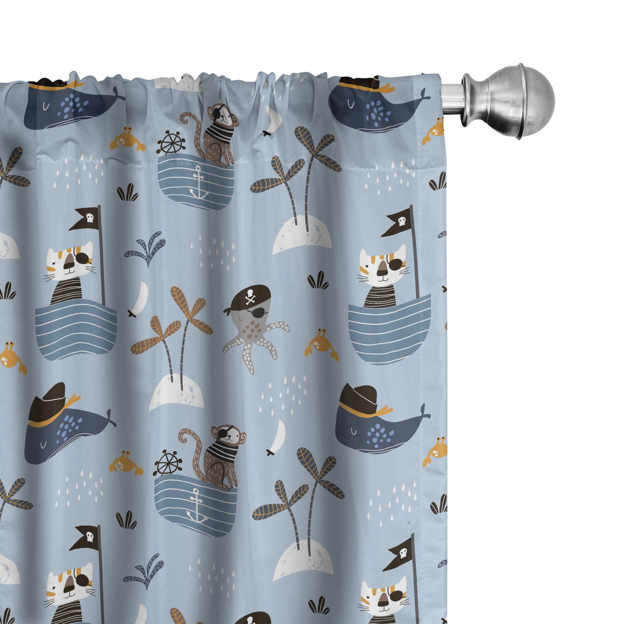 Abakuhaus Gardine Vorhang für Wohnzimmer Schlafzimmer Dekor, Microfaser, Sü günstig online kaufen