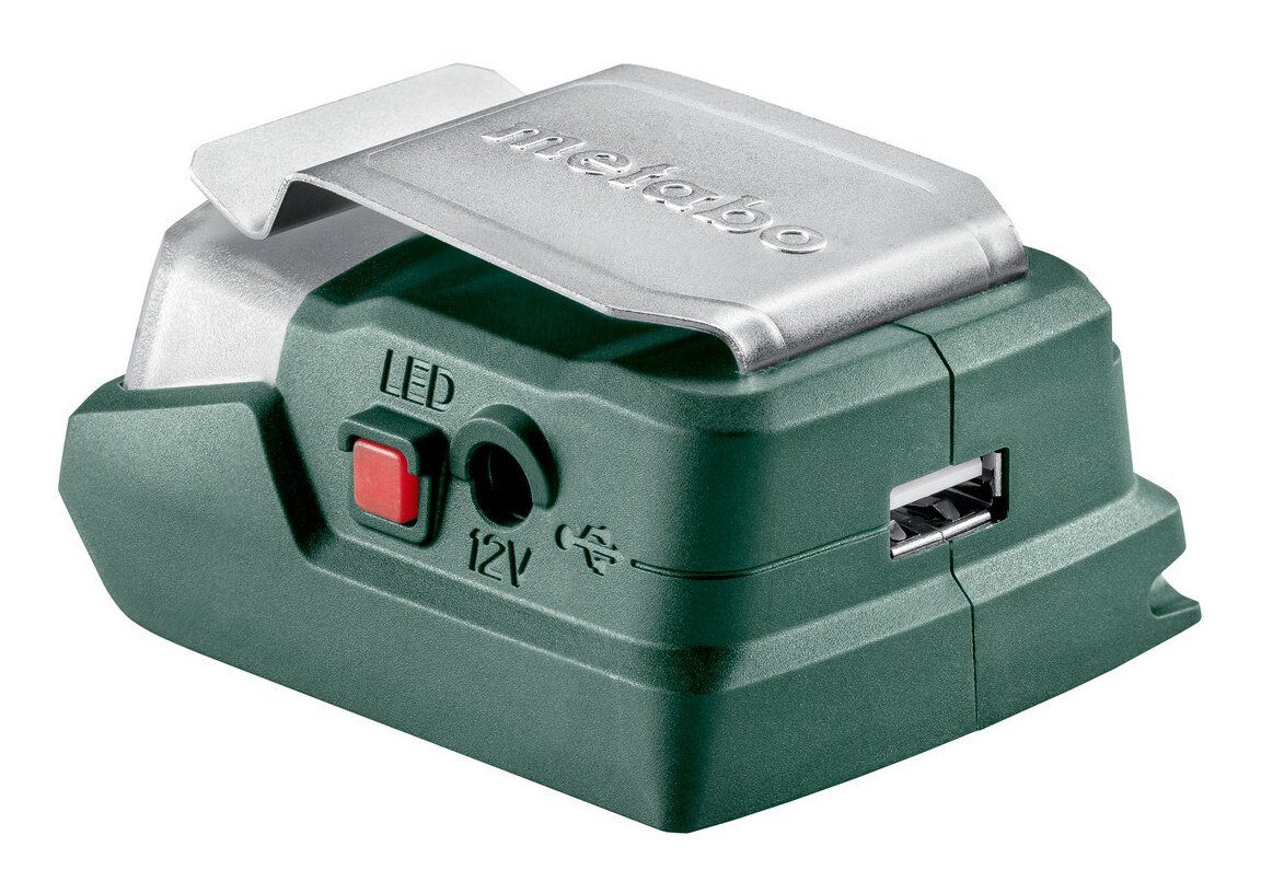 metabo PowerMaxx PA 12 LED-USB Elektro-Adapter, Akku-Power Ohne Akku im Karton