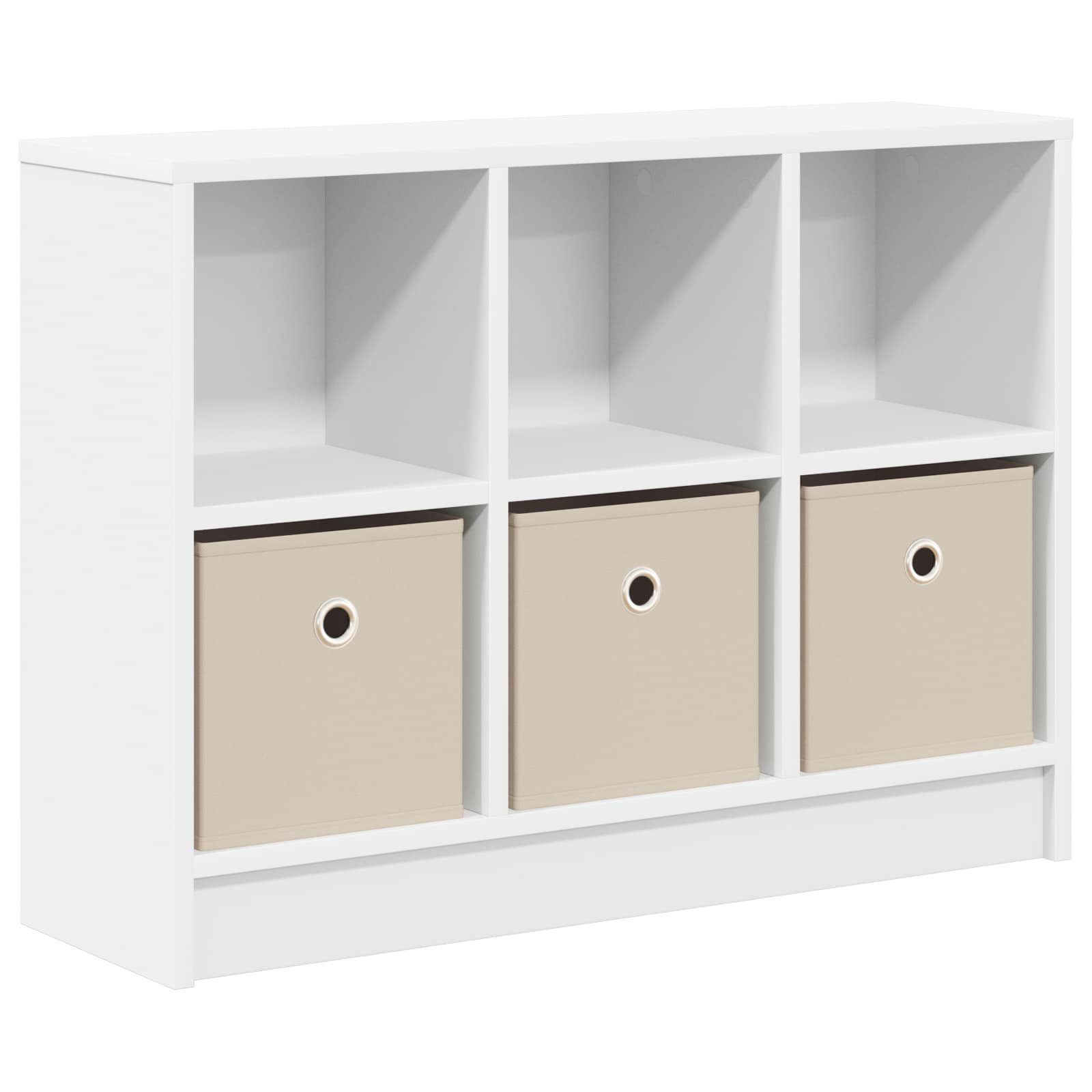 vidaXL Sideboard Sideboard Weiß 73,5 x 22,5 x 53,5 cm (1 St)