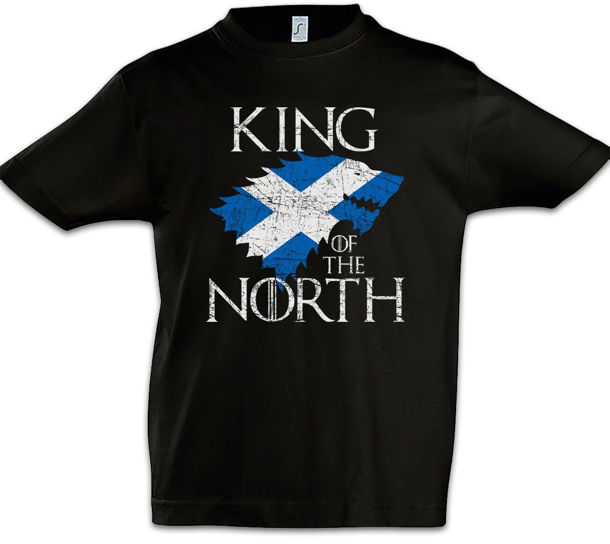 Urban Backwoods Print-Shirt King In The North Kinder T-Shirt Bannockburn 1314 William Wallace (1-tlg) Battle Outlander Schlacht Schottland