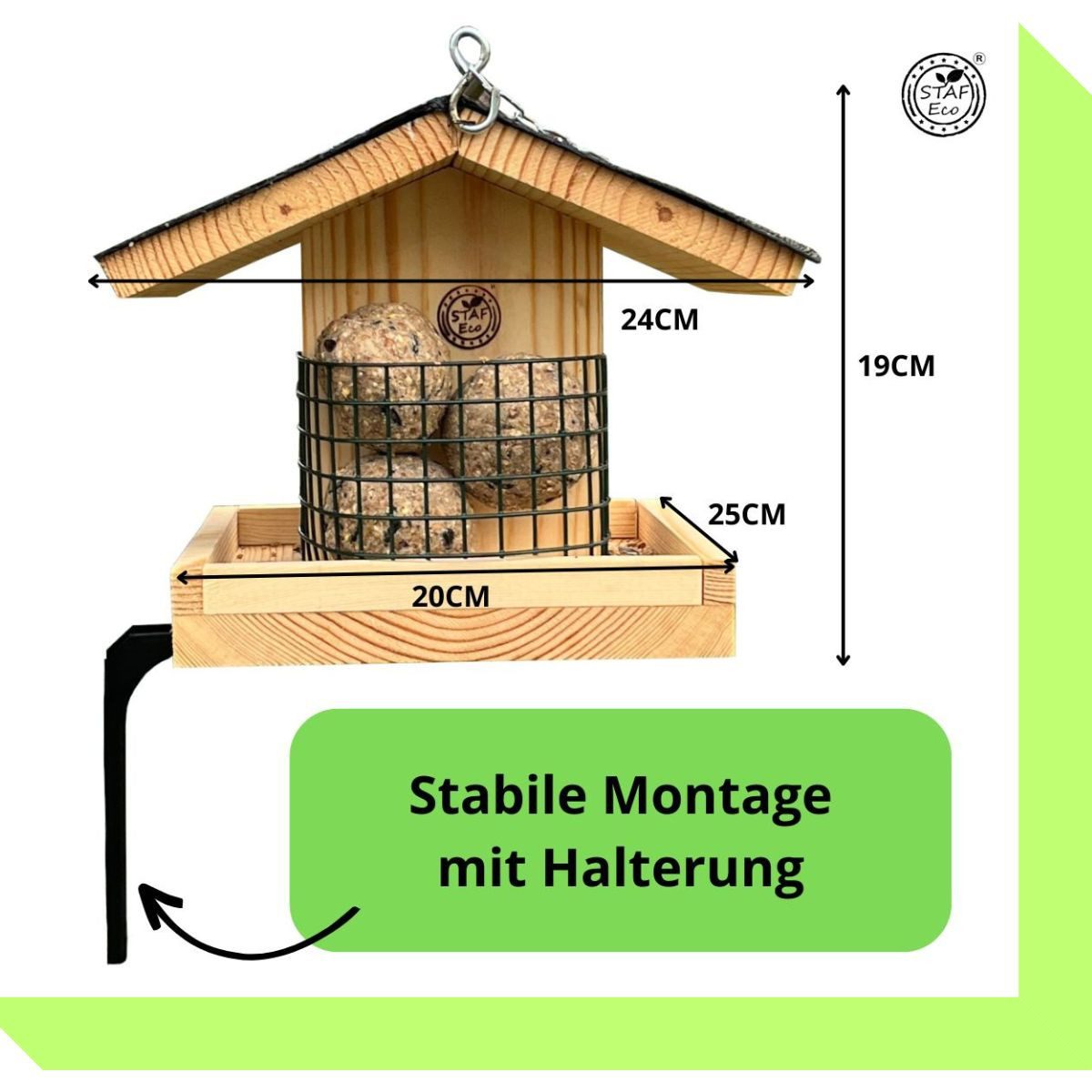 Stafeco Vogelhaus Vogelfutterhaus für Balkon und günstig online kaufen