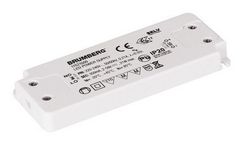 Brumberg LED Trafo (3-21W 0,35A 12V nicht dimmbar IP20 Kunststoffgehäuse statisch)