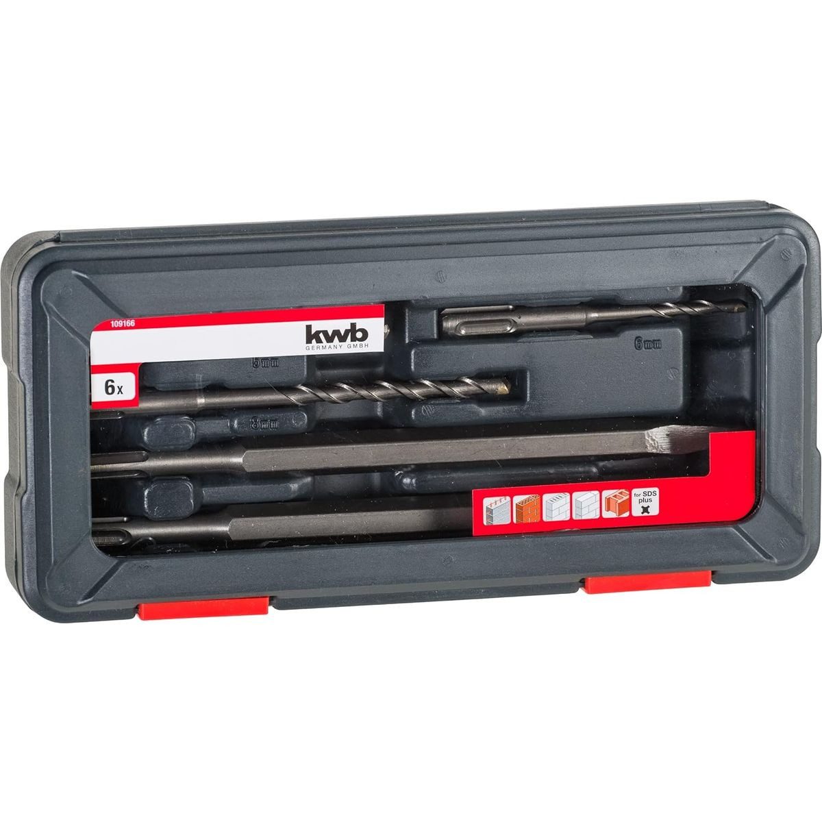 kwb Bohrer- und Bit-Set Ha-Bohrer Satz 6tlg PWRBOX, Ha-Bohrer Satz 6tlg PWRBOX