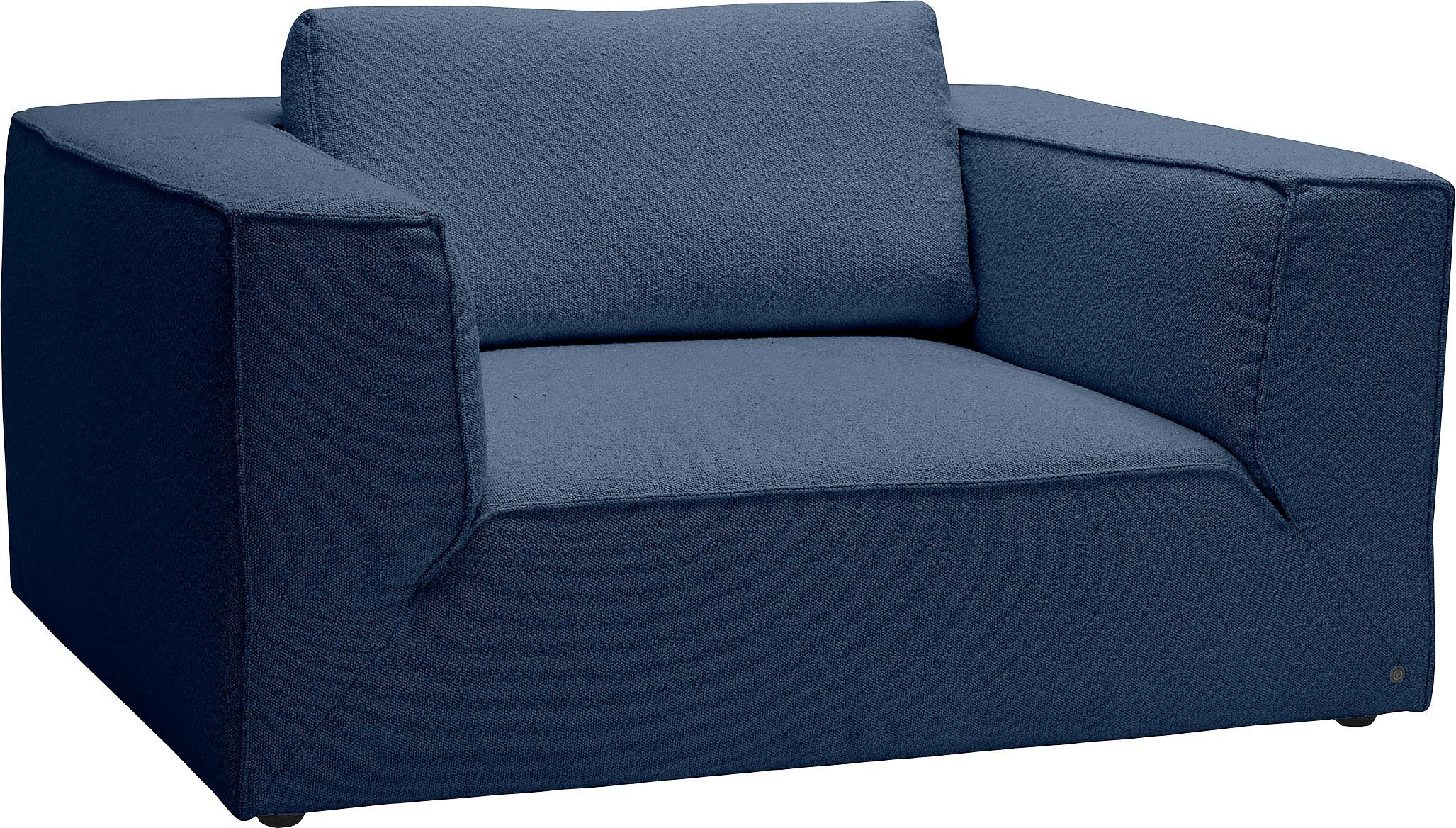 Sitztiefe, Loveseat cm Breite CUBE große 147 bequemen STYLE, TOM HOME BIG TAILOR Stegkissen, mit extra