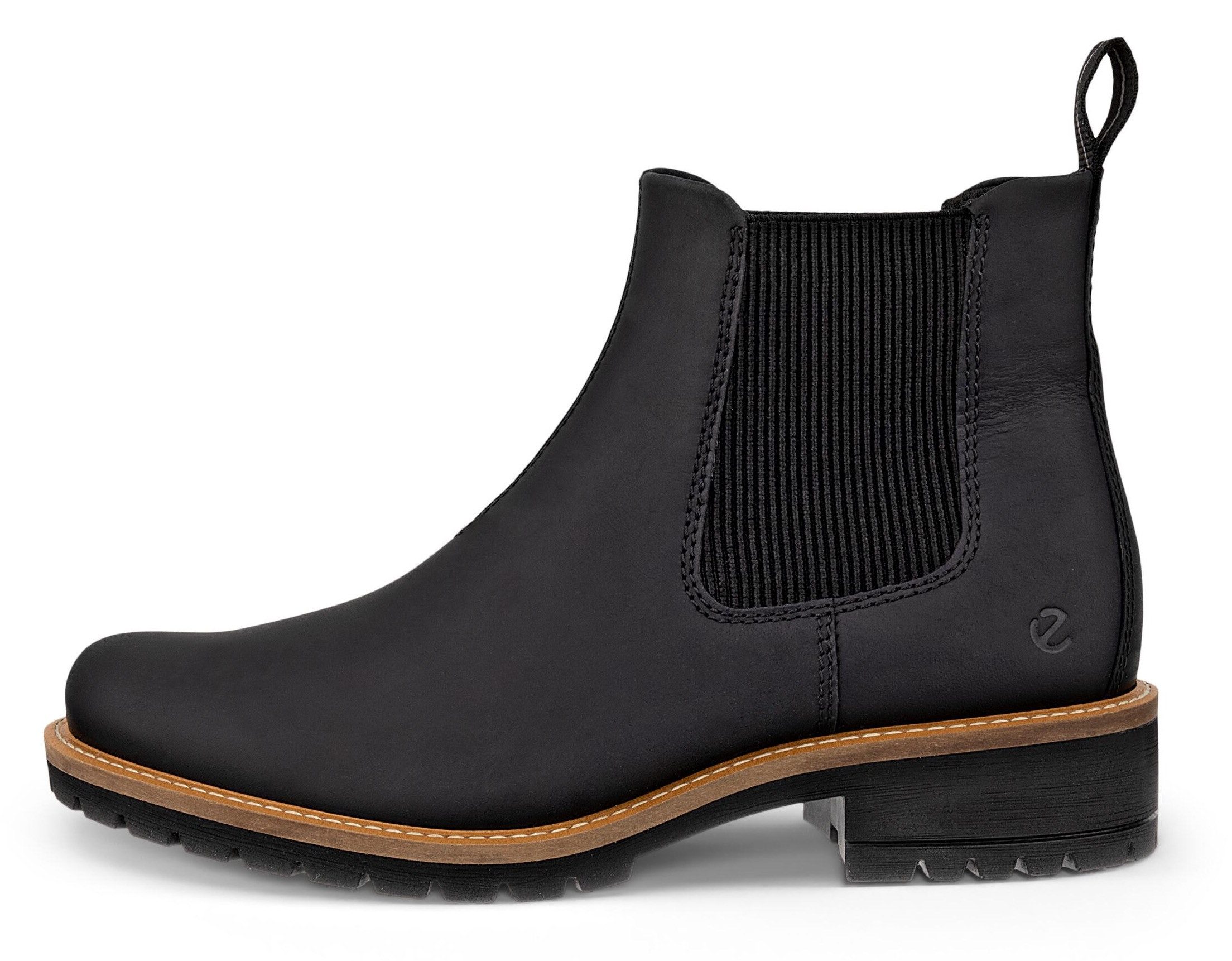 Ecco ELAINA Chelseaboots Schlupfboots, Herbstboots, Stiefelette mit Stretcheinsätze