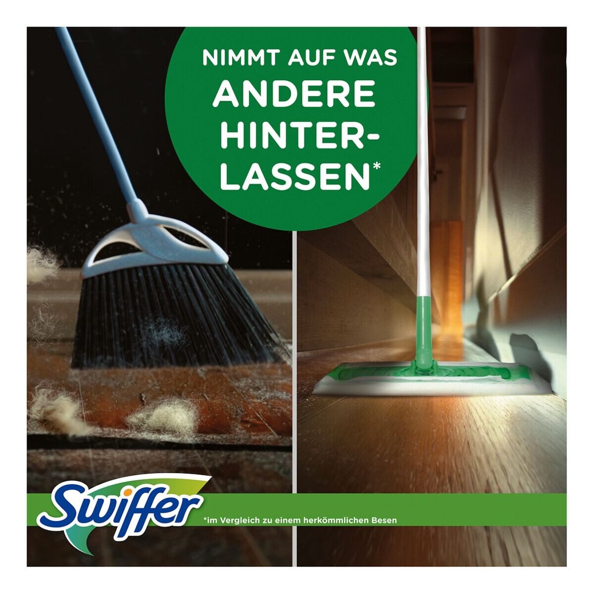 Swiffer Wet + Dry Kit Reinigungstücher (Bodenstab Starterset) – Bild 5 von 5