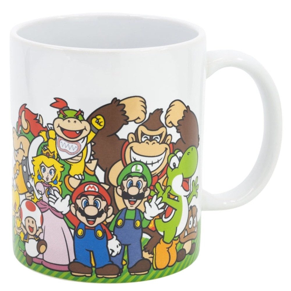 Stor Tasse Super Mario Tasse Kaffeetasse 325ml Mug Cup mit Geschenkkarton, Keramik