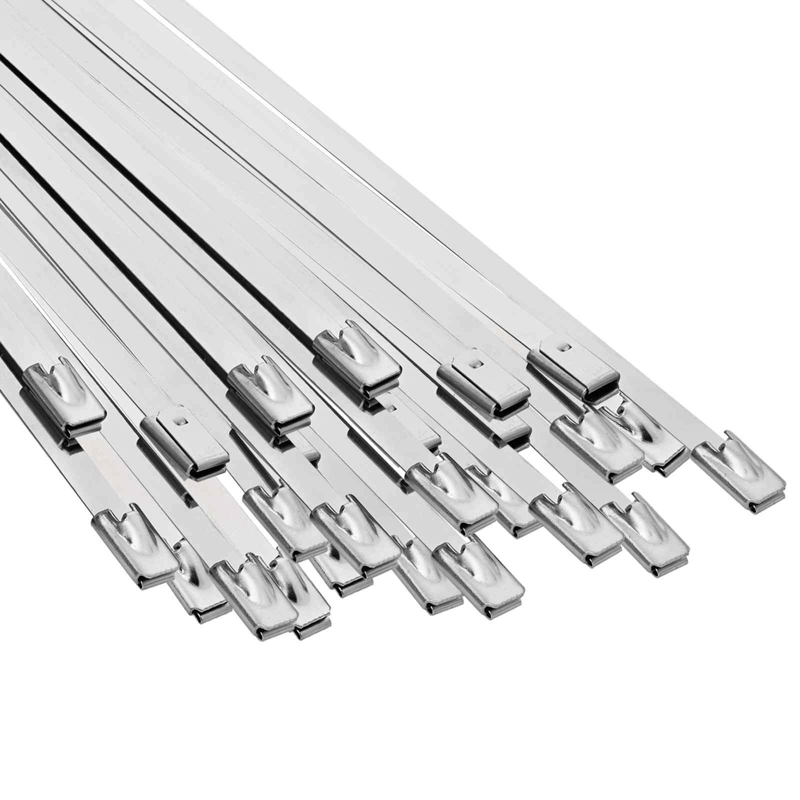 vidaXL Kabelbinder Kabelbinder 25 stk. 4,6 x 800 mm Silber (25-St)