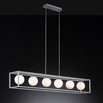 etc-shop LED Pendelleuchte, Leuchtmittel inklusive, LED Pendel Decken Leuchte Glas Kugel Wohn Zimmer Beleuchtung