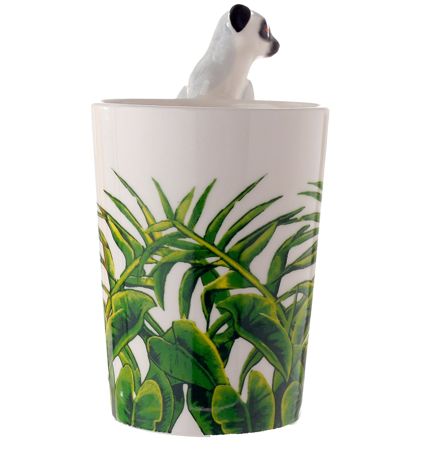 Puckator Tasse Lemur Tasse mit 3D Henkel Becher Katta