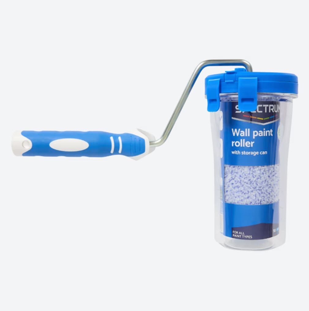 Spectrum Farbroller Wandfarbenroller mit Aufbewahrungsbox 18 cm
