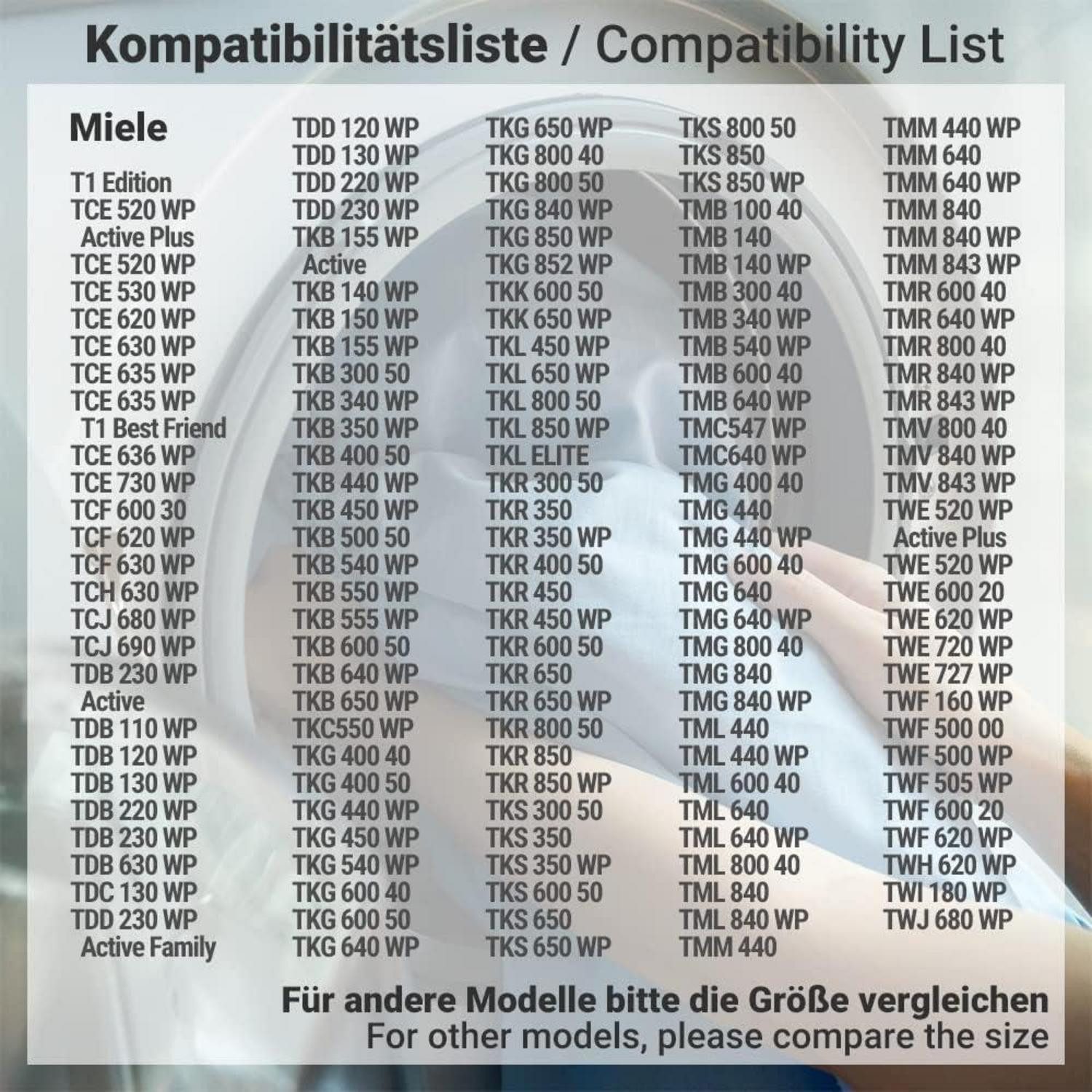 LuxusKollektion Filtermatte 2x Trockner Filter Miele 9164761 Fein-Grob Wärmetauscher Filter Dryer