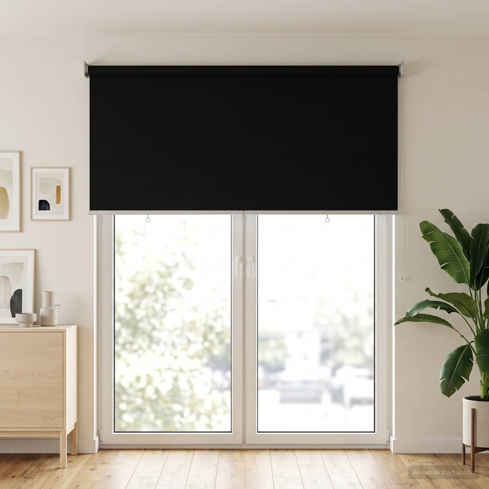 Rollo Außen-Rollos mit UV-Schutz Schwarz 145 x 230 cm (B x H), vidaXL