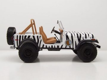 GREENLIGHT collectibles Modellauto Jeep CJ-7 1976 weiß Ace Ventura When Nature Calls Modellauto 1:18, Maßstab 1:18